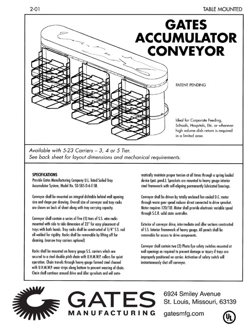 Gates Accumulator Conveyor