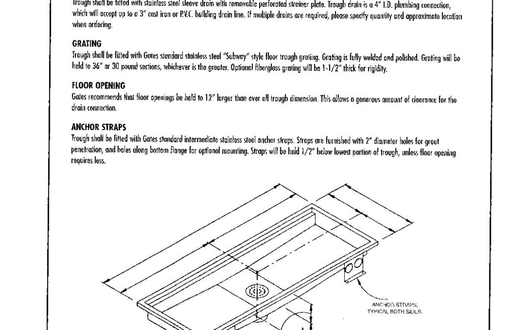 Gates Floor Trough DFT SGX | PB&J Commercial Agents